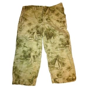 Liz Claiborne tropical capri